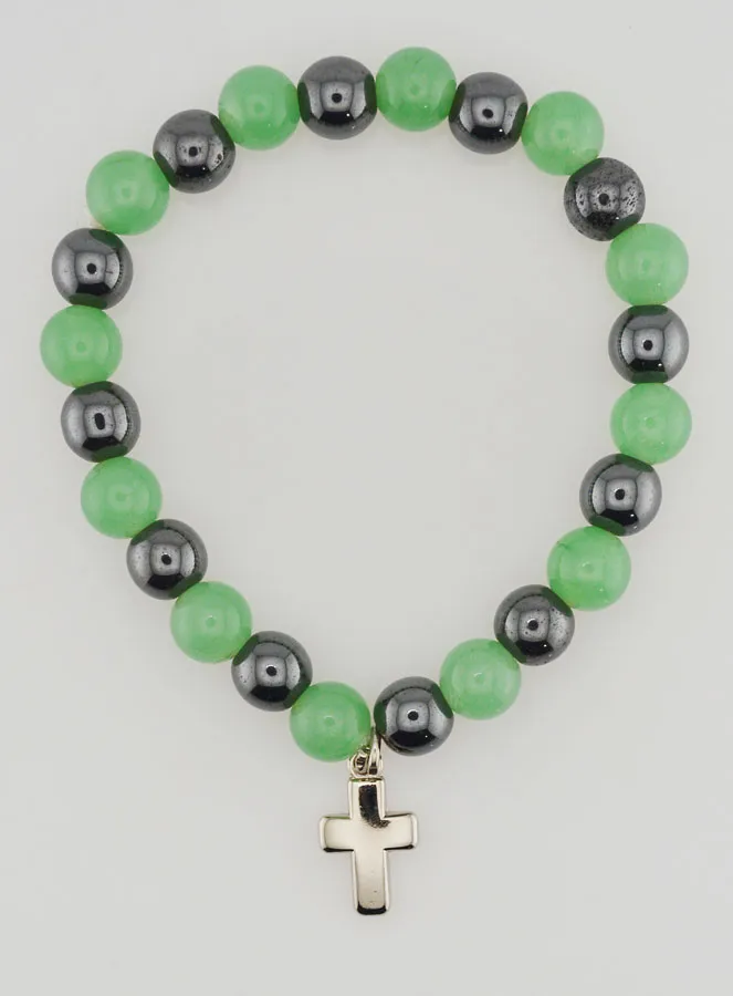 Edelsteen Armband van Hematiet en Aventurijn (pic 1)