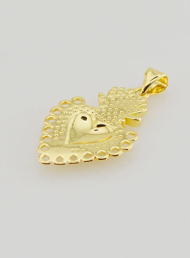 Ex-Voto Hanger van Goudkleurig Messing - 25mm (pic 4)