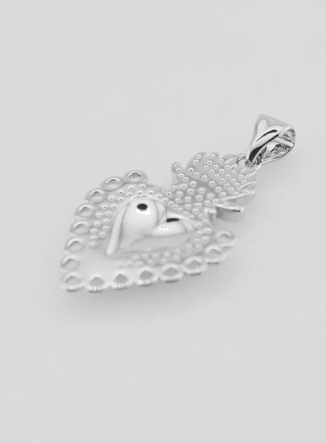 Ex-Voto Hanger van Zilverkleurig Messing - 25mm (pic 4)