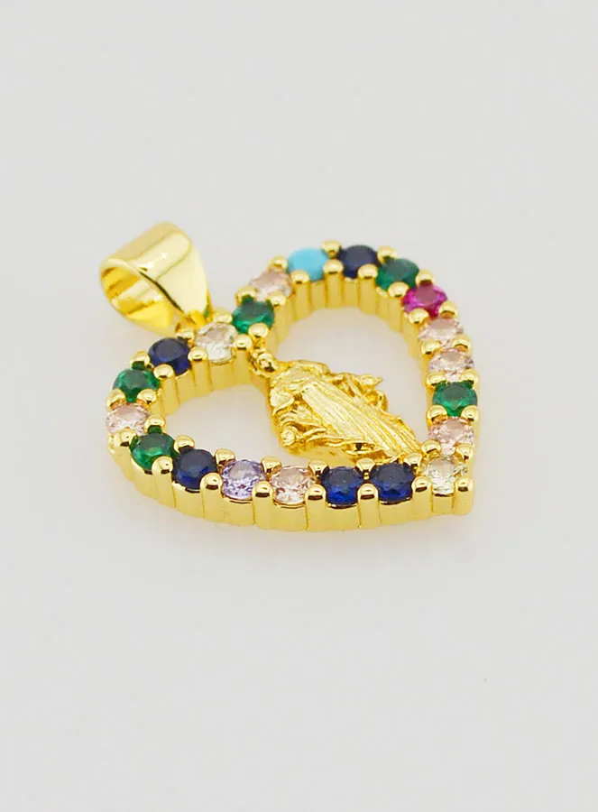 Hanger Gekleurd Hart - Maria Wonderdadige (pic 3)