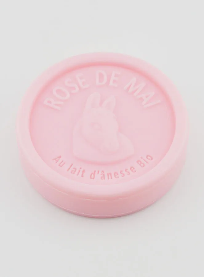 Zeep met Biologische Ezelinnenmelk en Meiroos - 100g (pic 3)