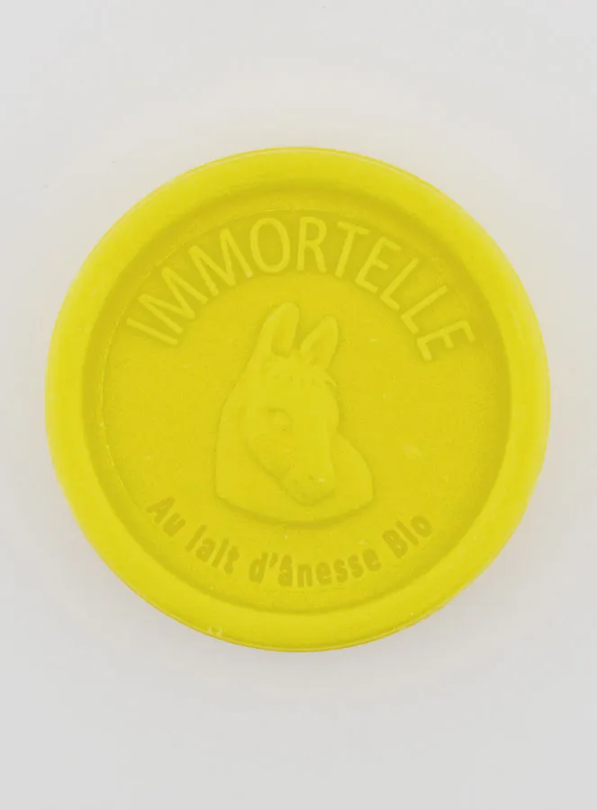 Zeep met Biologische Ezelinnenmelk en Strobloem (Helichrysum) - 100g (pic 1)