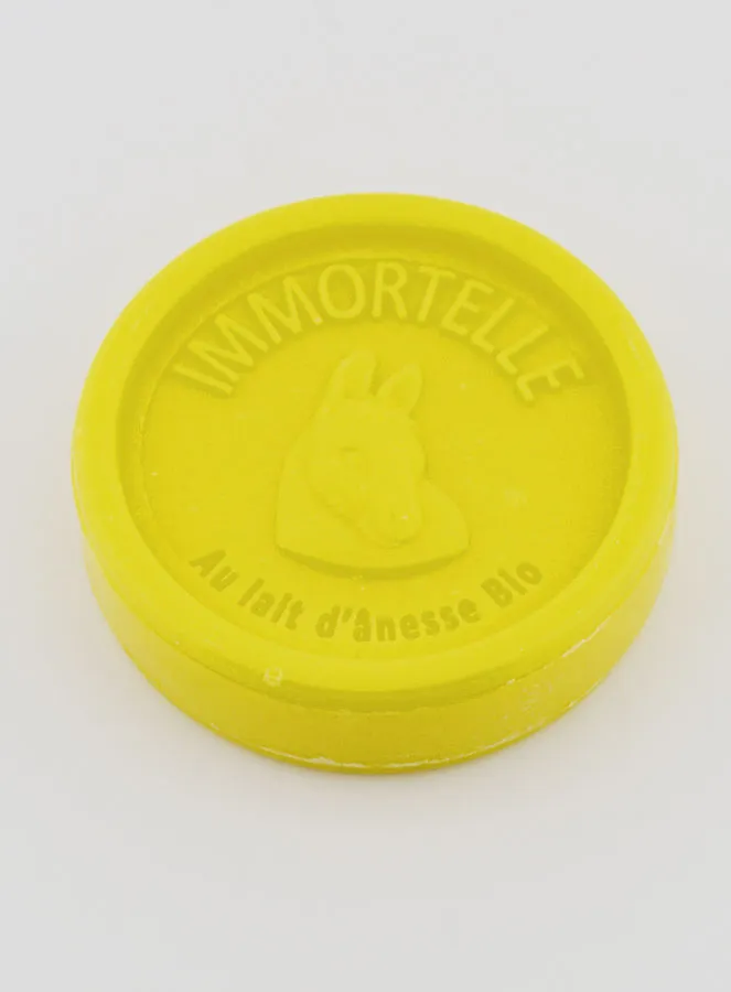 Zeep met Biologische Ezelinnenmelk en Strobloem (Helichrysum) - 100g (pic 3)