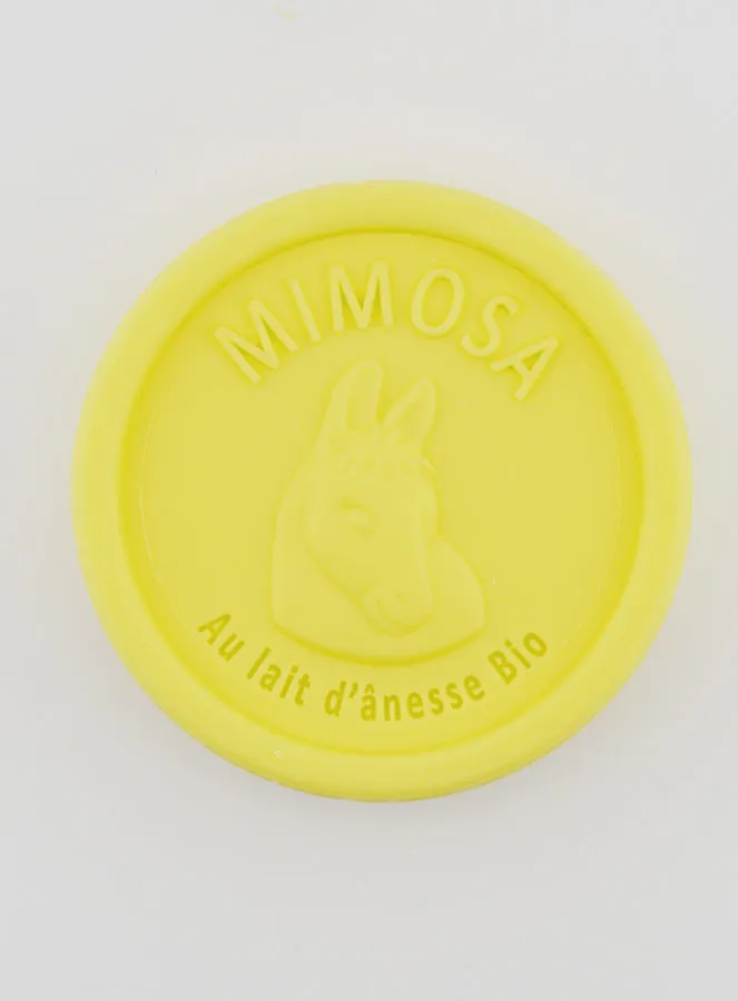 Zeep met Biologische Ezelinnenmelk en Mimosa - 100g (pic 1)
