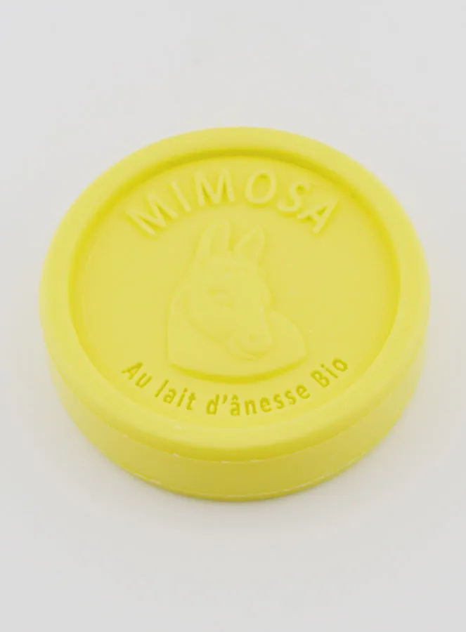 Zeep met Biologische Ezelinnenmelk en Mimosa - 100g (pic 3)