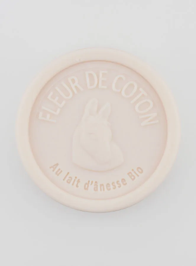 Zeep met Biologische Ezelinnenmelk en Katoenbloesem - 100g (pic 1)