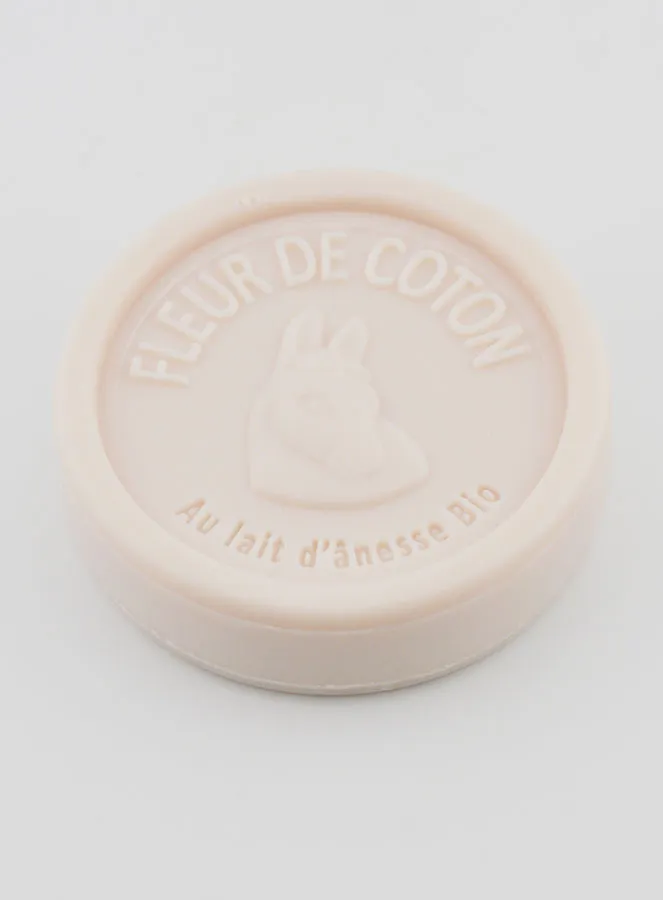 Zeep met Biologische Ezelinnenmelk en Katoenbloesem - 100g (pic 3)