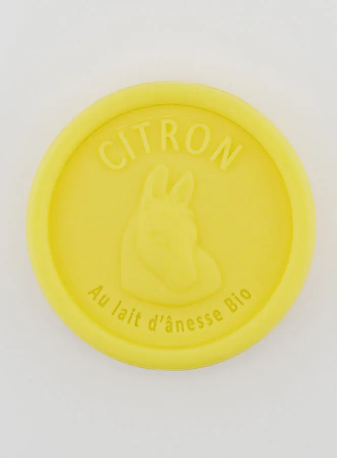 Zeep met Biologische Ezelinnenmelk en Citroen - 100g (pic 1)