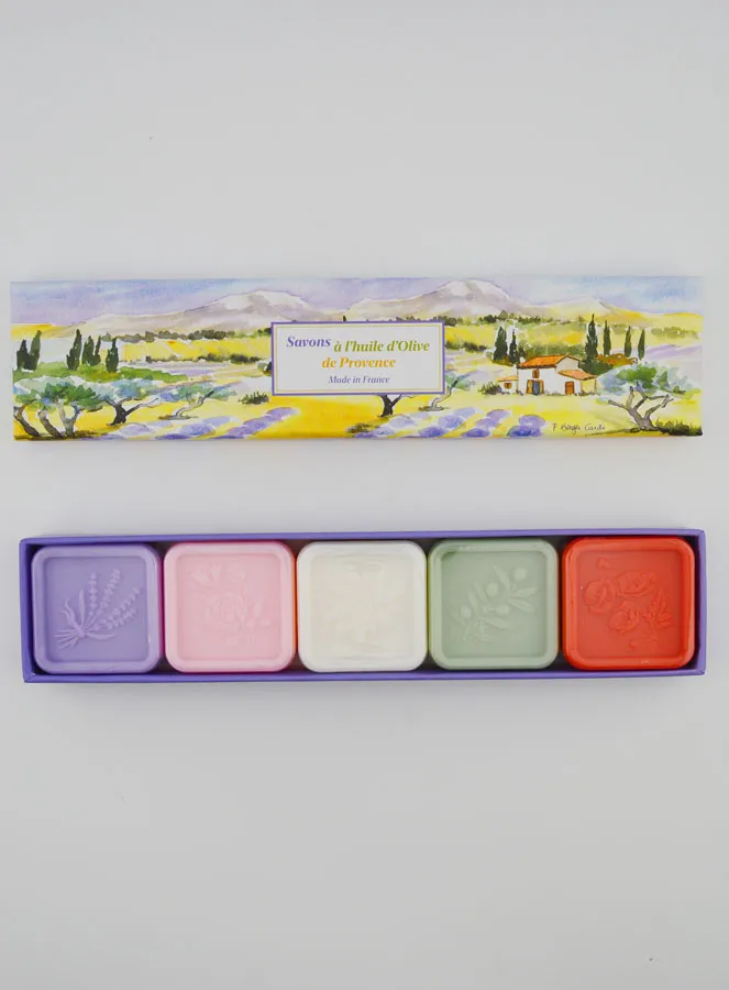 Doos van 5 Zeepjes van 25g met Olijfolie (pic 1)