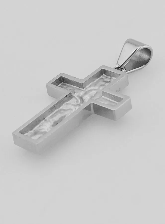 Pelgrimskruis van Roestvrij Staal - 35mm (pic 4)