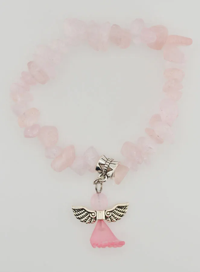 Armband Kind Beschermengel - Roze (pic 1)