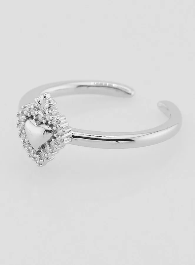 Verstelbare Ex Voto Ring van Messing met Stenen (pic 2)