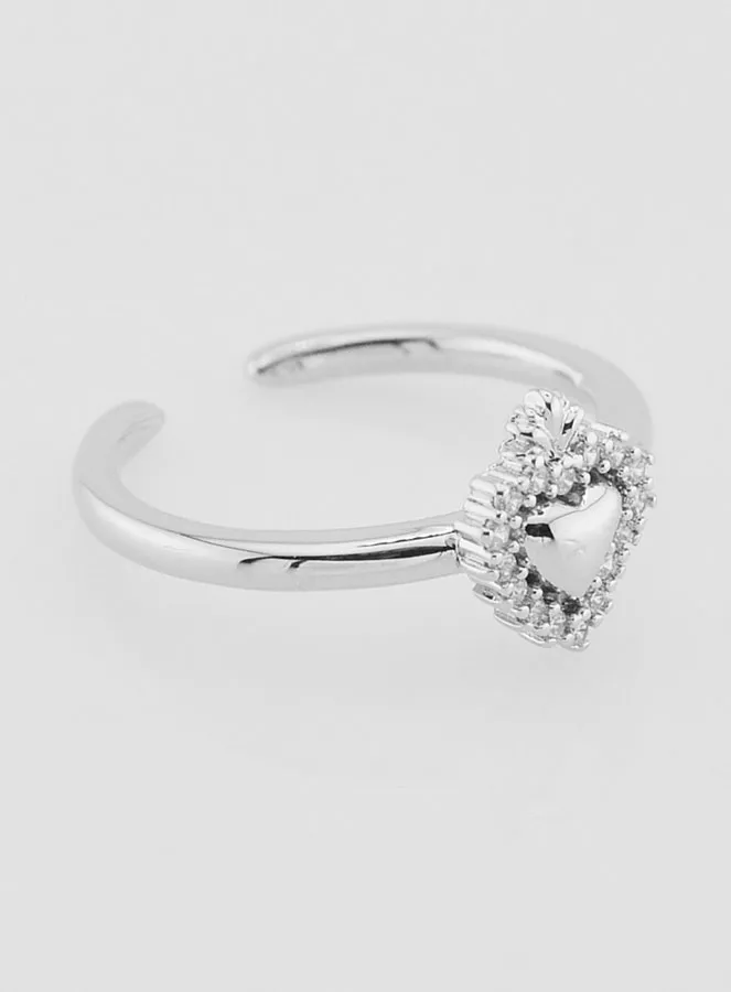 Verstelbare Ex Voto Ring van Messing met Stenen (pic 3)