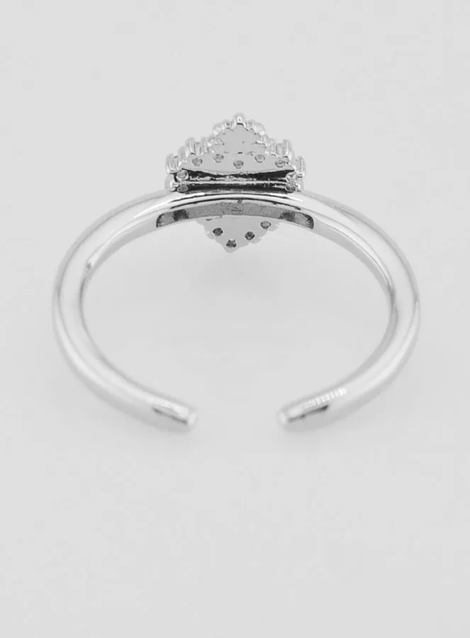 Verstelbare Ex Voto Ring van Messing met Stenen (pic 4)