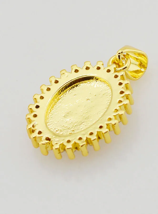 Medaille Maria Wonderdadige Ivoorkleurig - 17mm (pic 4)