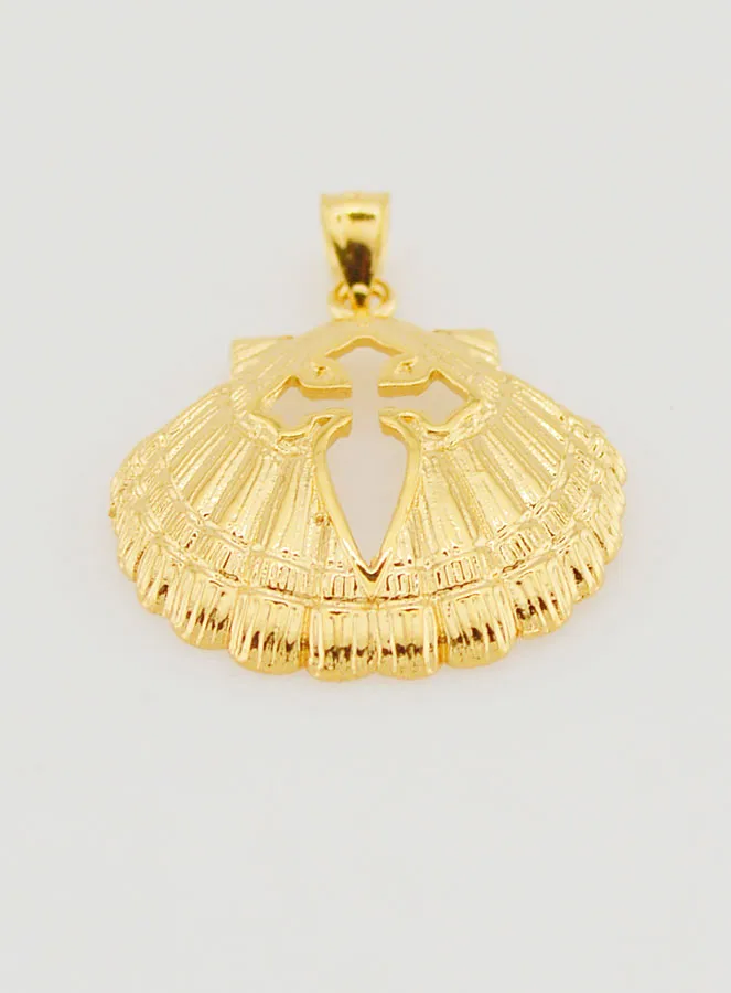 Hanger Schelp en Kruis van Sint Jacob - 18mm (pic 2)