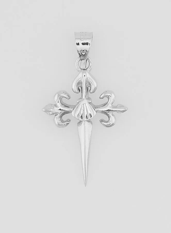 Zilveren Kruis van Sint Jacob -15mm (pic 1)