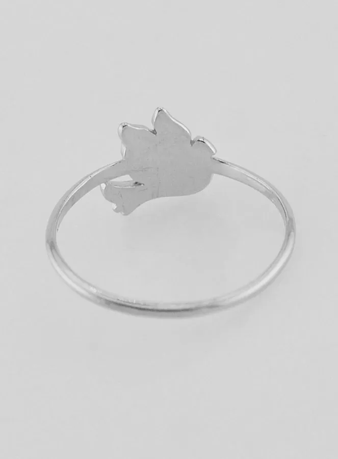 Zilveren Ring Vredesduif - Maat 60 (pic 4)