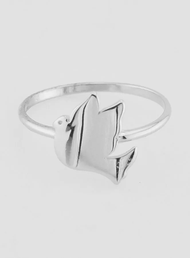 Zilveren Ring Vredesduif - Maat 54 (pic 1)