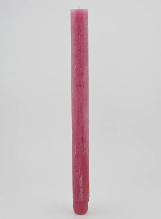 Doorgekleurde Kaars 27cm - Roze Gepoederd (pic 1)