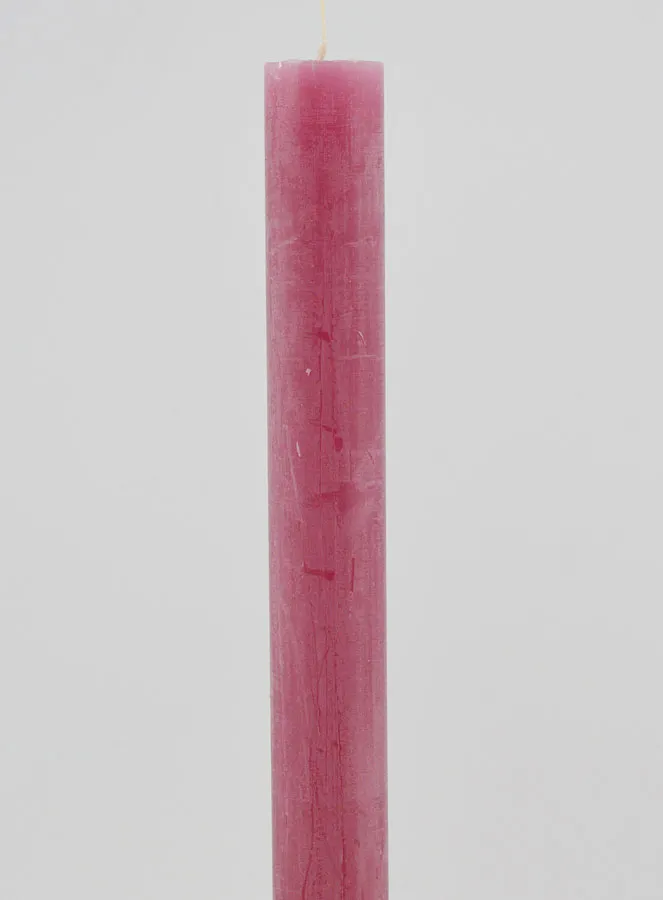 Doorgekleurde Kaars 27cm - Roze Gepoederd (pic 3)