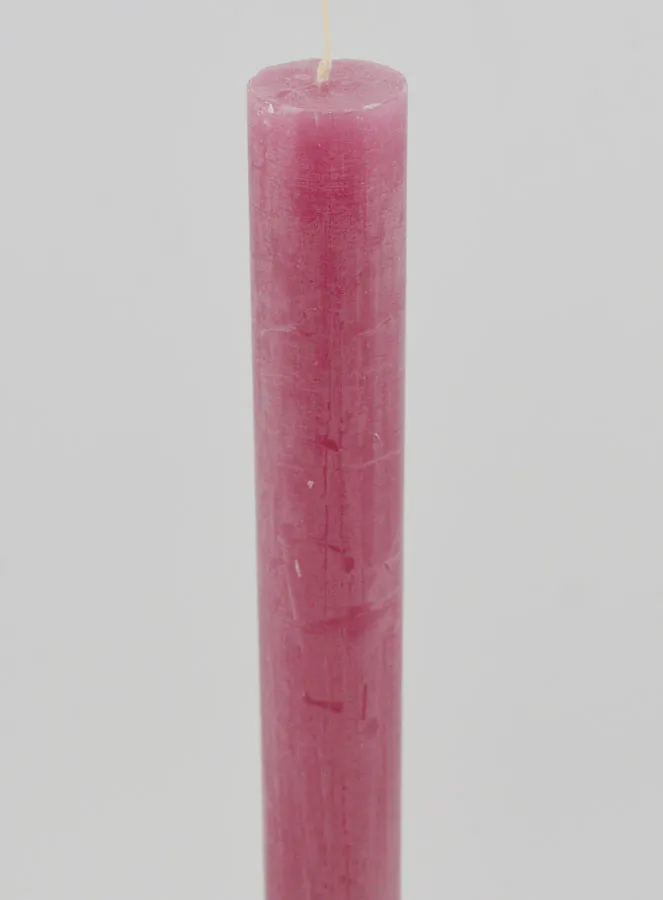 Doorgekleurde Kaars 27cm - Roze Gepoederd (pic 4)