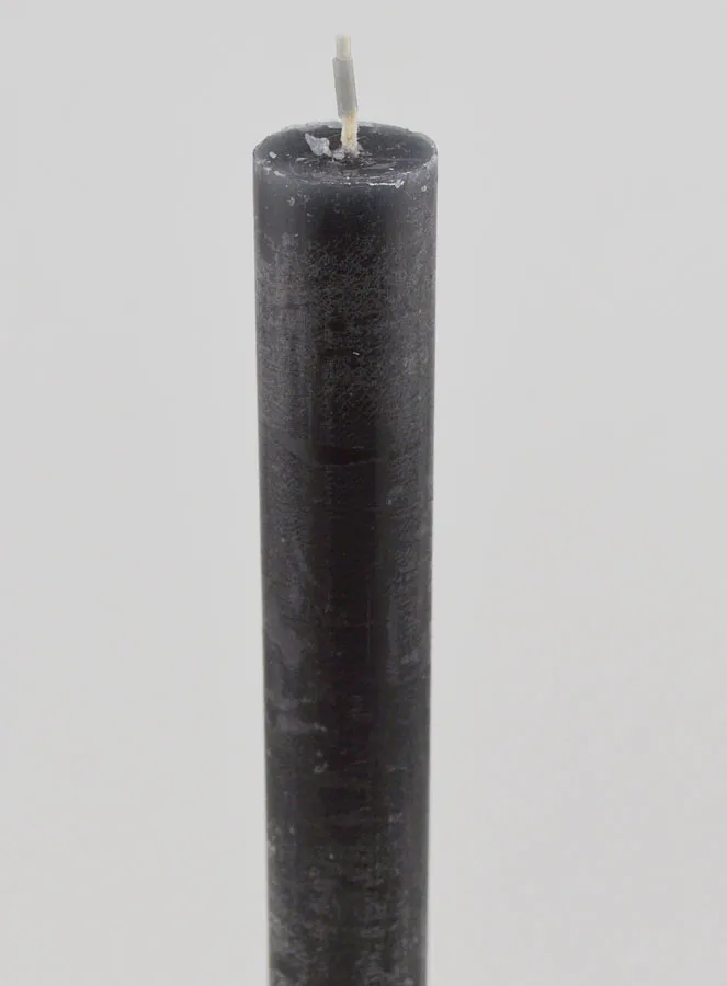 Doorgekleurde Kaars 27cm - Grijs (pic 4)