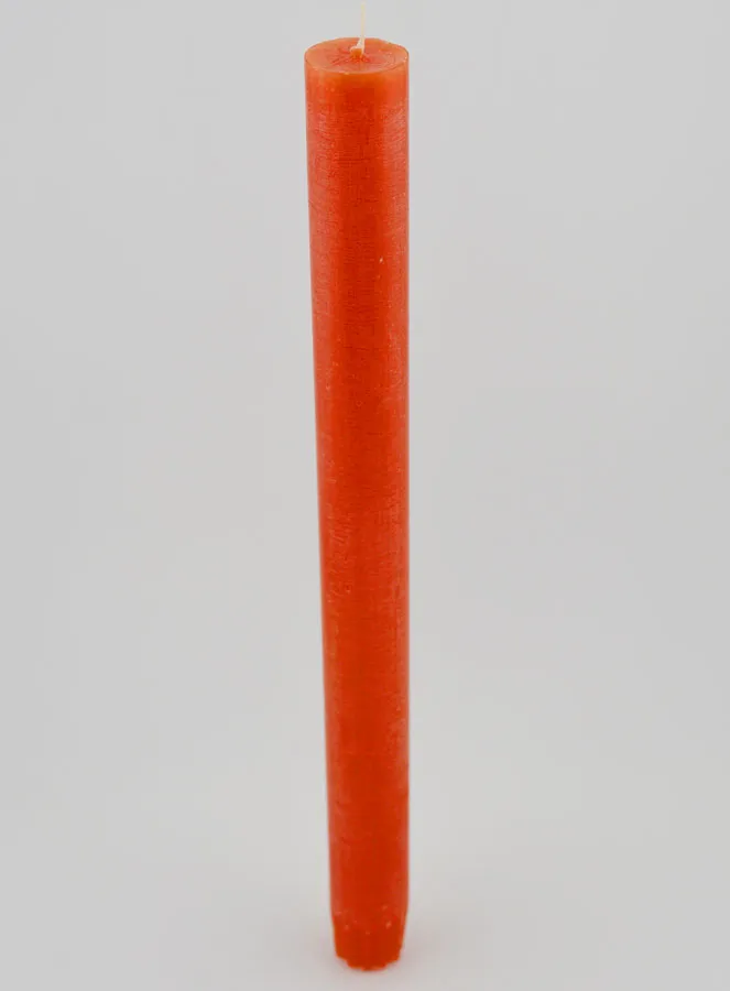 Doorgekleurde Kaars 27cm - Oranje (pic 2)