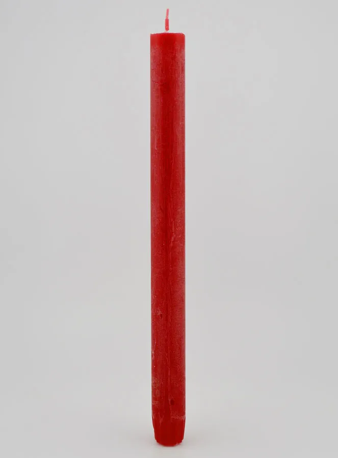 Doorgekleurde Kaars 27cm - Karmijn Rood (pic 1)