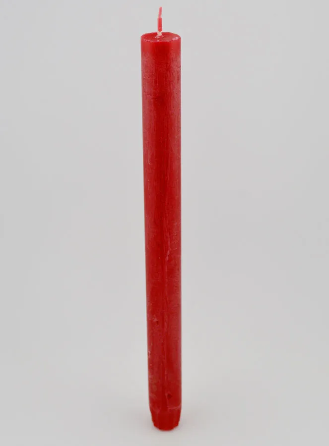 Doorgekleurde Kaars 27cm - Karmijn Rood (pic 2)