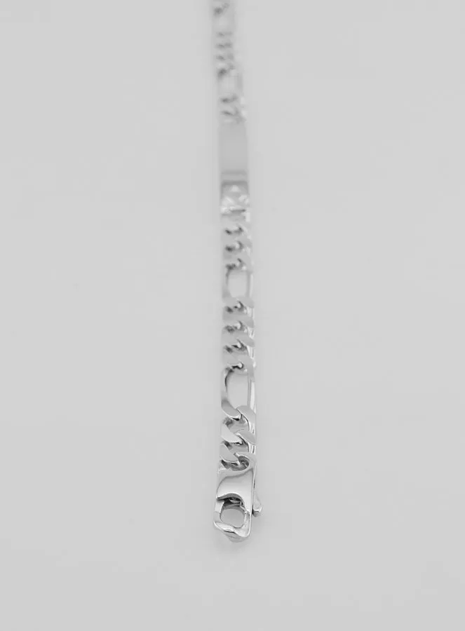 Zilveren Armband voor Heren - Figaro Schakel 5mm (pic 4)