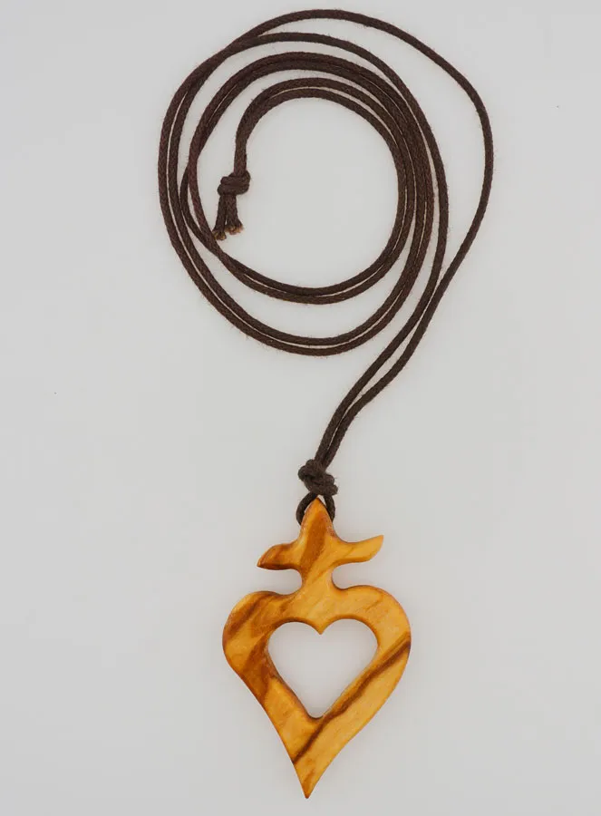 Religieuze Ketting Ex-Voto van Olijfhout (pic 1)