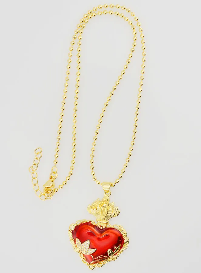 Religieuze Choker Ketting met Ex-Voto (pic 1)