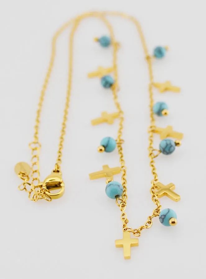 Religieus Collier met Kruisjes en Kralen (pic 3)