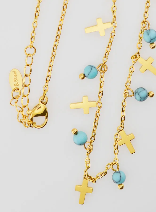 Religieus Collier met Kruisjes en Kralen (pic 4)