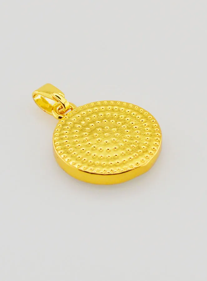 Hanger Roos van Abalone Schelp - 14mm (pic 4)