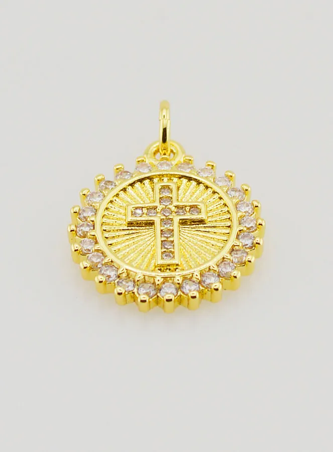 Hanger Gekarteld Kruis - 15mm (pic 2)