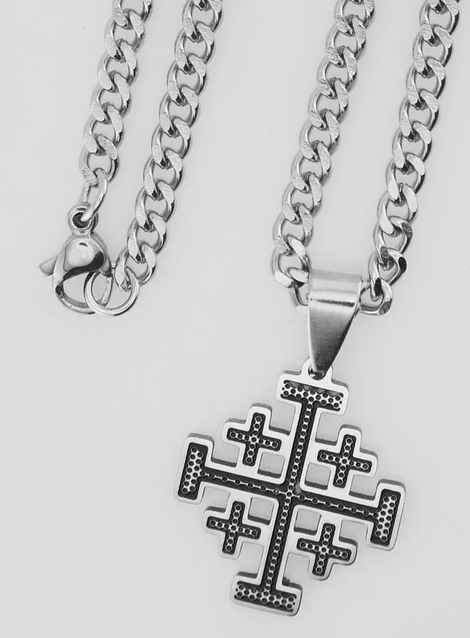 Religieux Collier met Jeruzalem Kruis (pic 4)