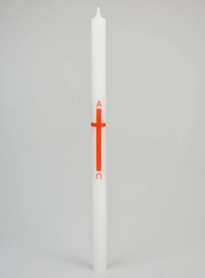 Processiekaars Alpha Omega 29cm - Rood (pic 1)