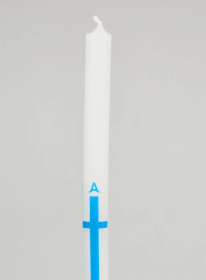 Processiekaars Alpha Omega 29cm - Blauw (pic 3)