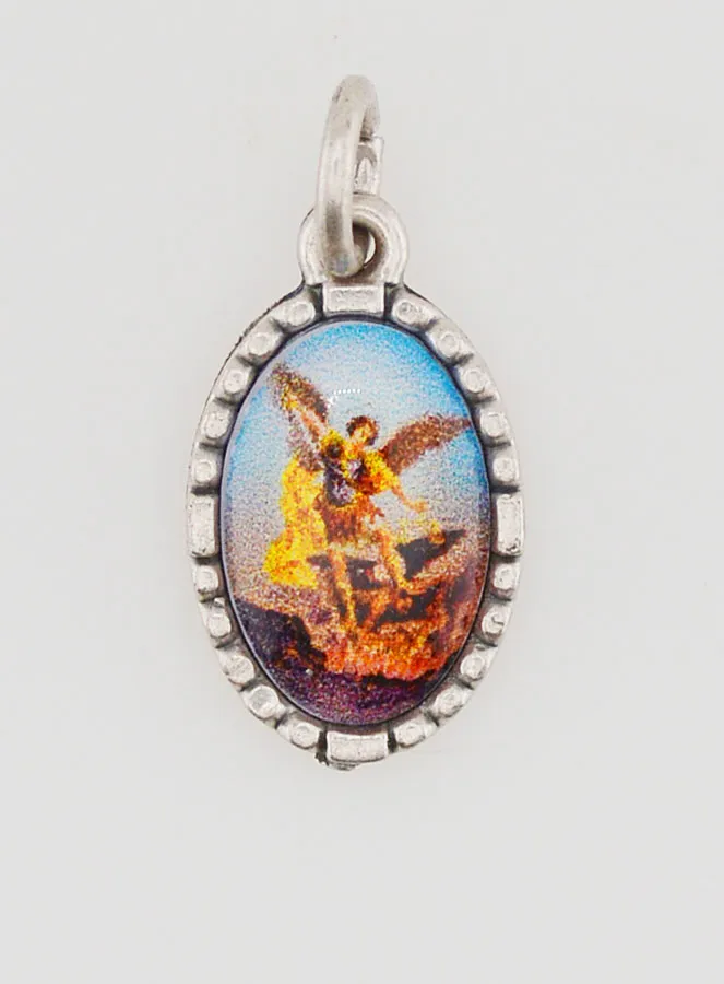 Medaillon met Gedraaide Rand 15mm - Sint Michaël (pic 1)