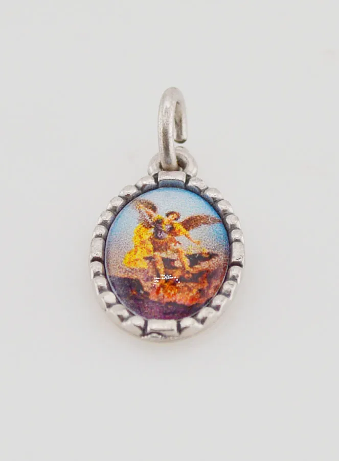 Medaillon met Gedraaide Rand 15mm - Sint Michaël (pic 2)