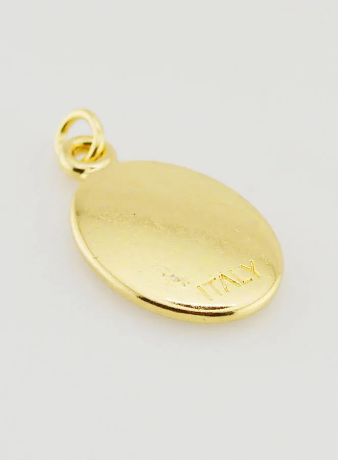 Hanger OLV van Lourdes Goudkleurig - 25mm (pic 4)