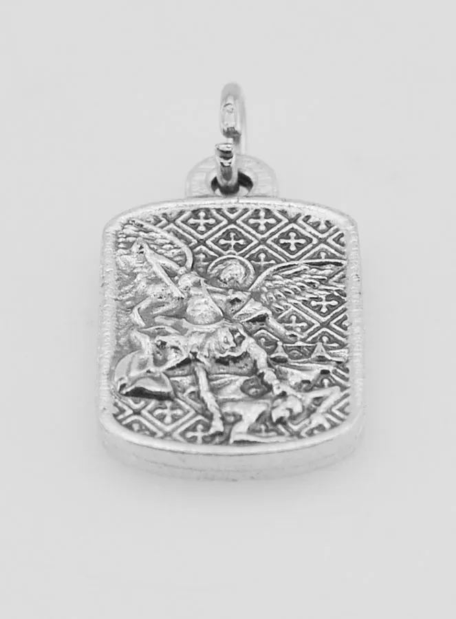 Medaillon van Sint Michaël de Aartsengel - 19mm (pic 2)