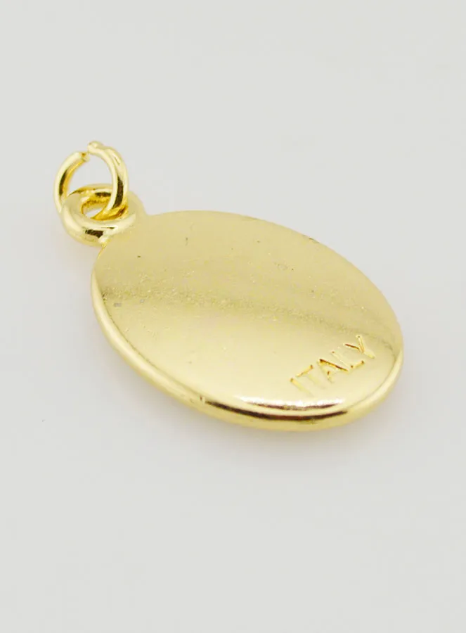 Hanger Barmhartige Jezus Goudkleurig - 25mm (pic 4)