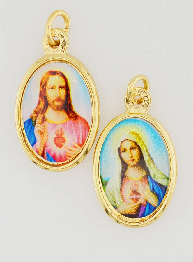 Dubbelzijdige Hanger van de Heilige Harten - 25mm (pic 1)