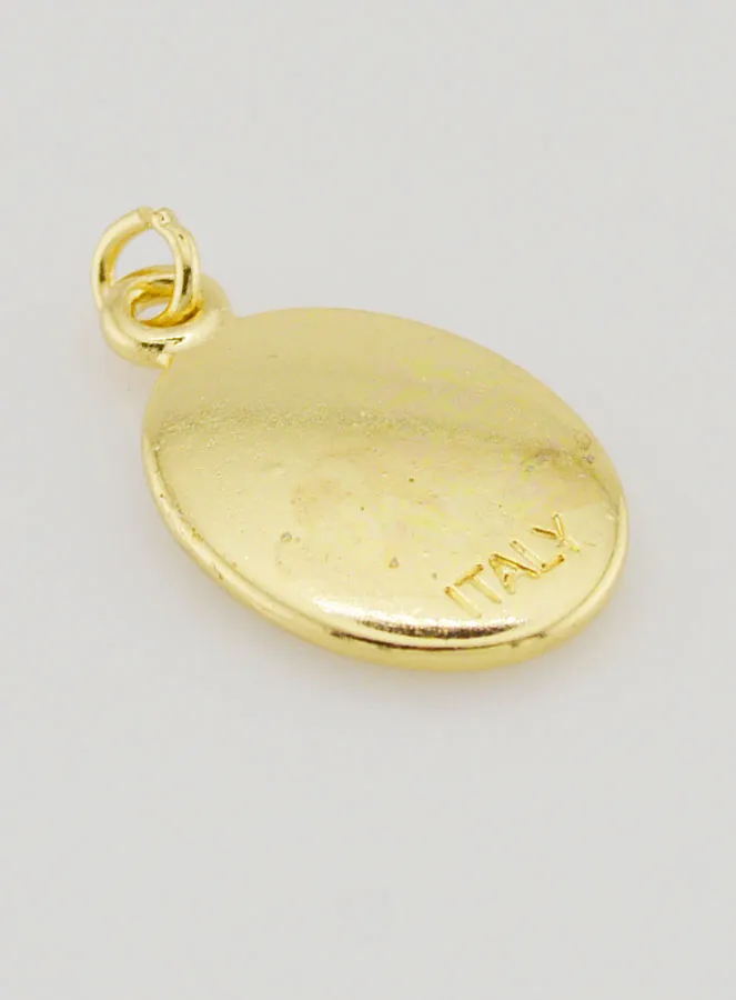 Hanger Heilige Rita Goudkleurig - 25mm (pic 4)