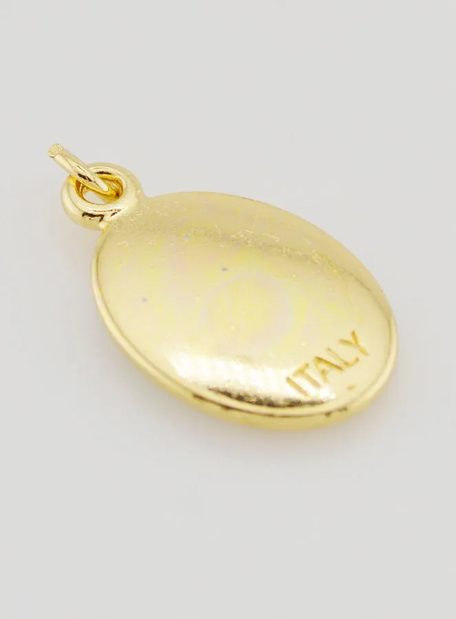 Hanger Heilige Carlo Acutis Goudkleurig - 25mm (pic 4)