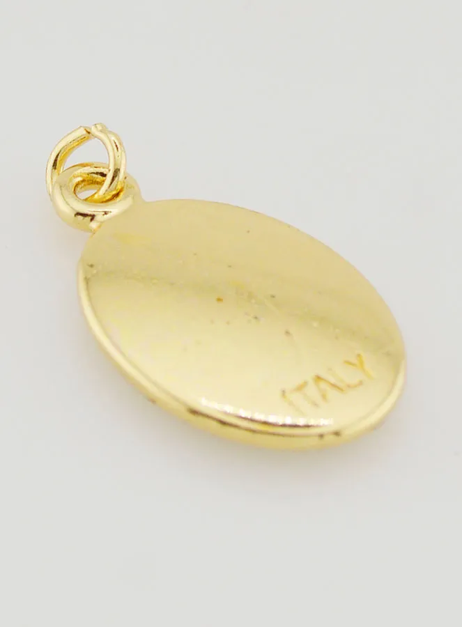 Hanger Heilige Gabriël Goudkleurig - 25mm (pic 4)