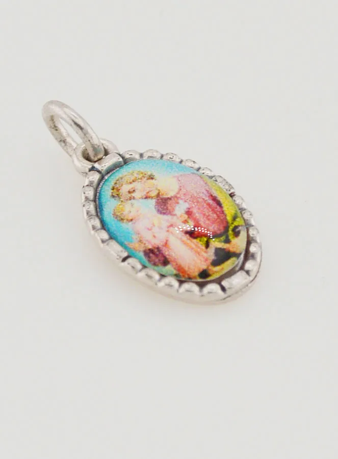 Medaillon met Gedraaide Rand 15mm - Sint Jozef (pic 3)